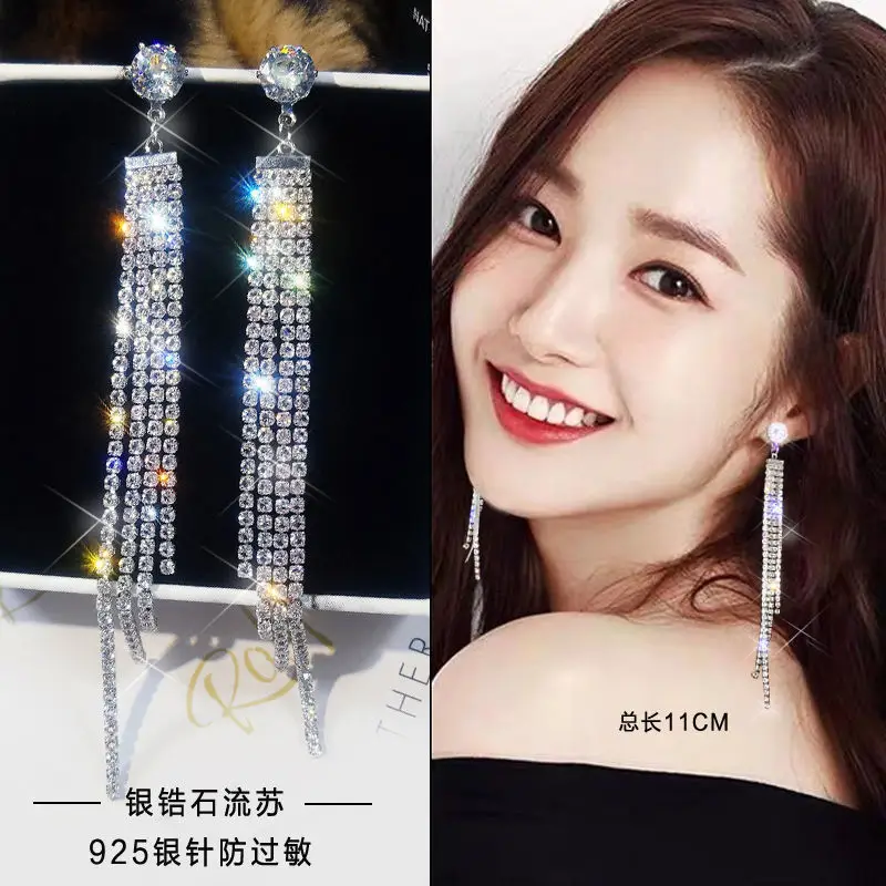 Sterling Silver Earrings for Women Elegant Sweet Tassel Design - Image 25