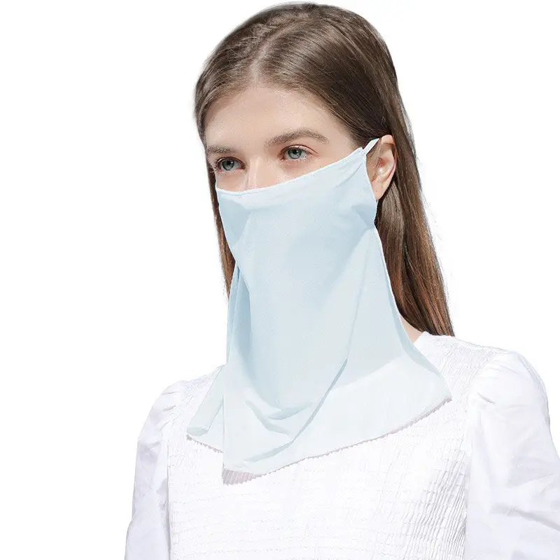 Women's Ice Silk Sunscreen Veil Face Mask