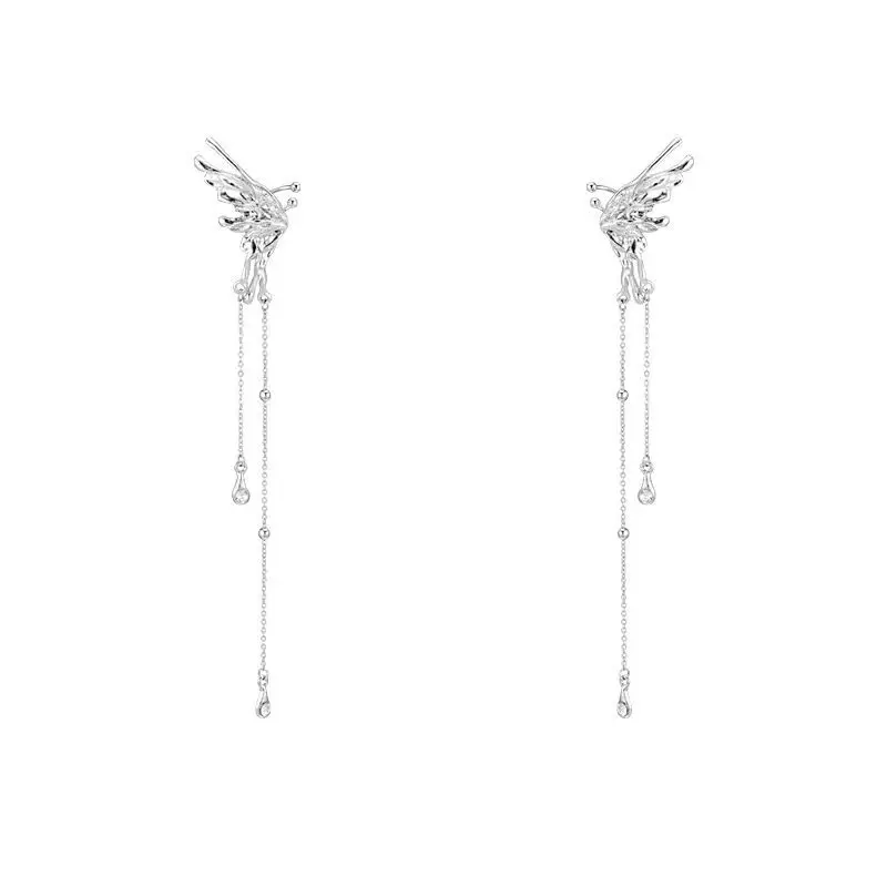 Angel Wings Butterfly Tassel Earrings Women's Summer — feature 5