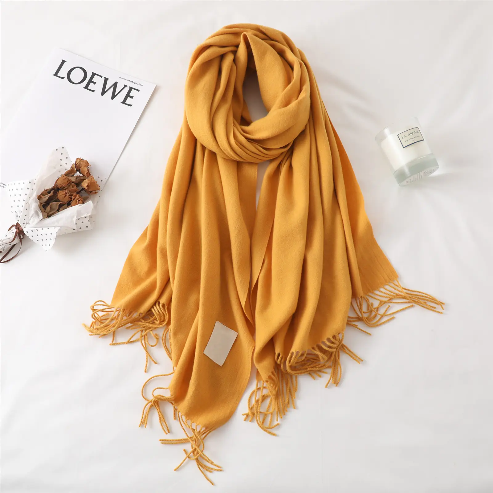 2024 New Student Warm Grey Korean Style Shawl - Image 11