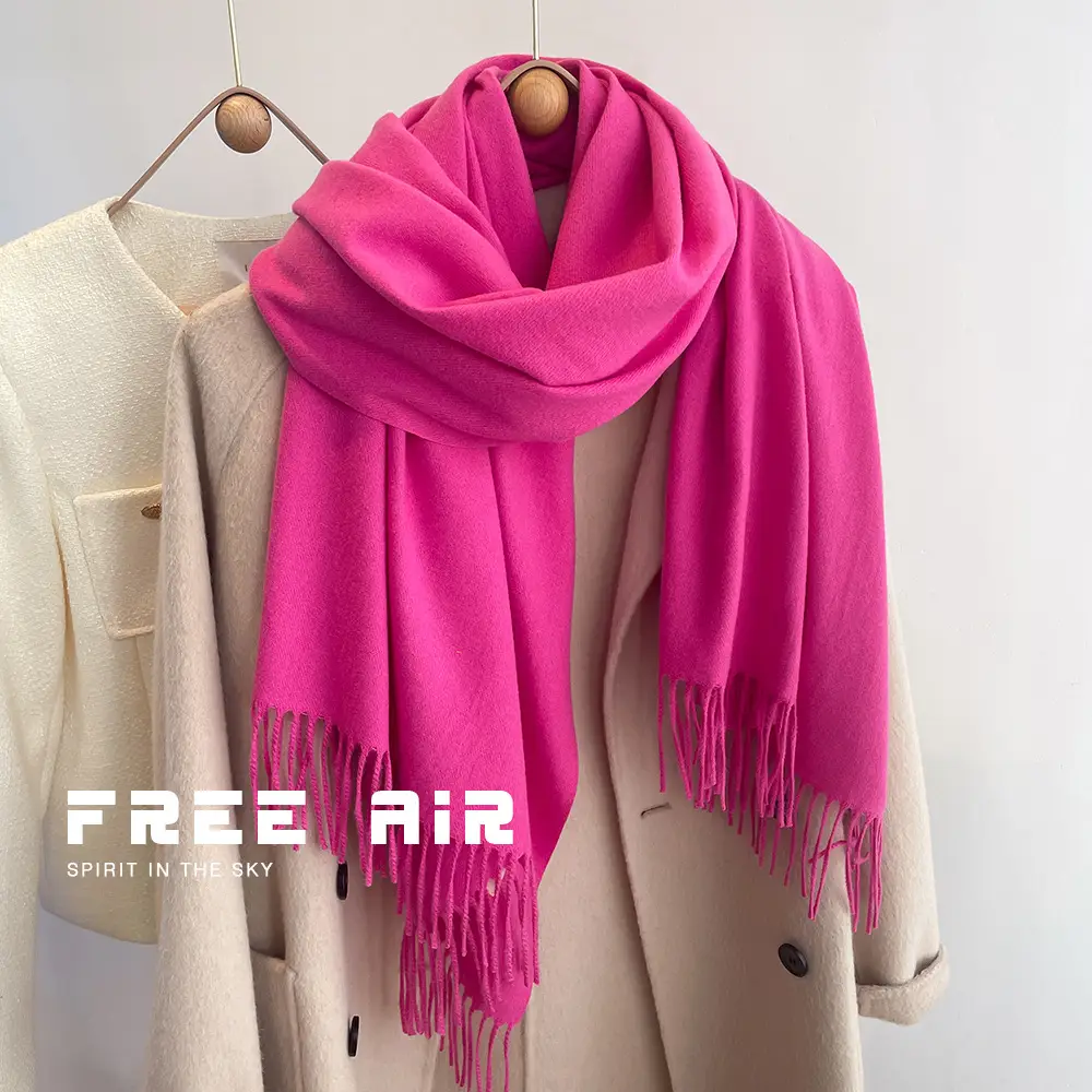 2024 New Student Warm Grey Korean Style Shawl - Image 2
