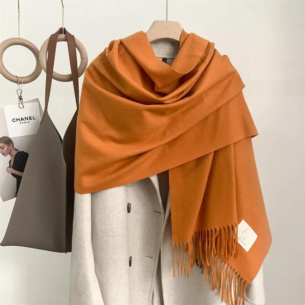 2024 New Student Warm Grey Korean Style Shawl - Image 21