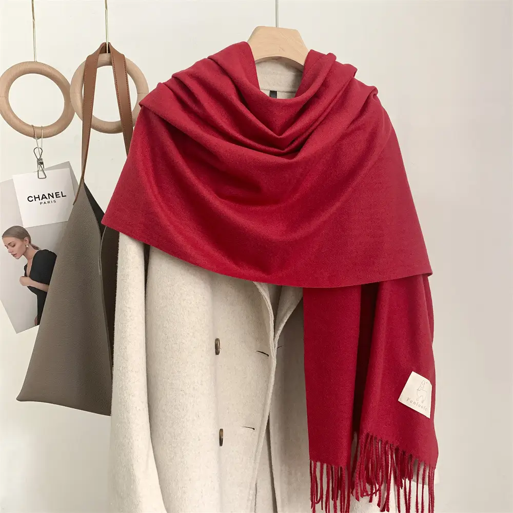 2024 New Student Warm Grey Korean Style Shawl - Image 22