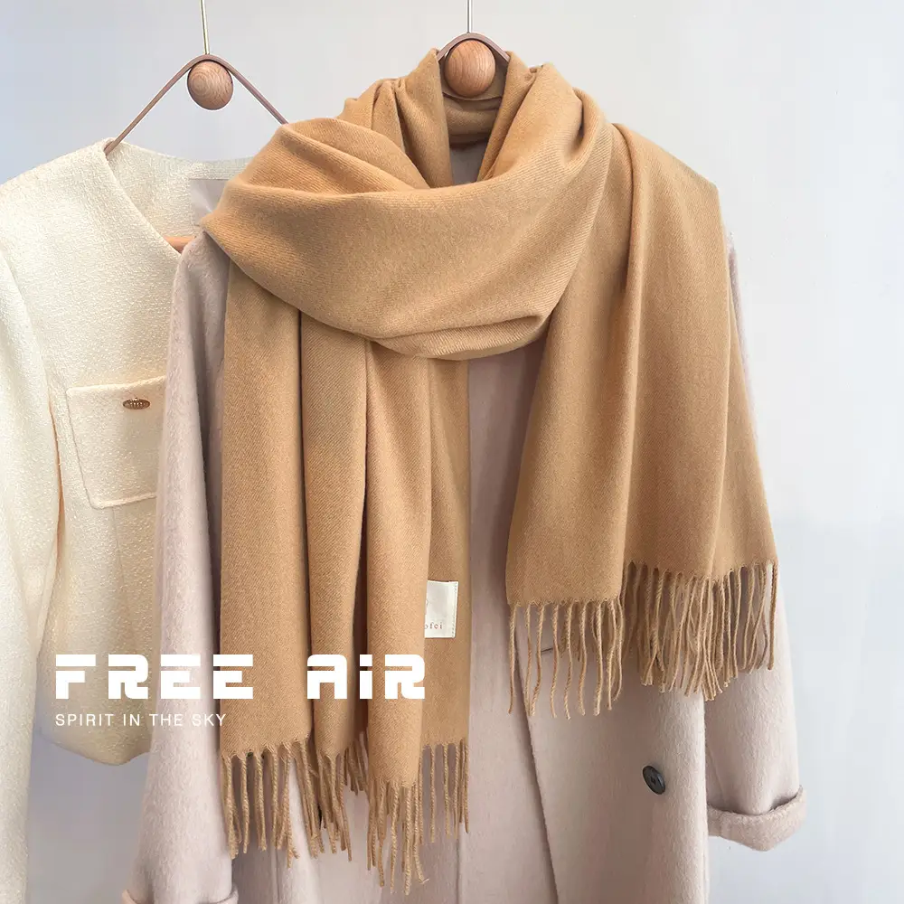 2024 New Student Warm Grey Korean Style Shawl - Image 5