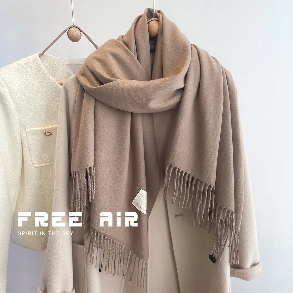 2024 New Student Warm Grey Korean Style Shawl - Image 6