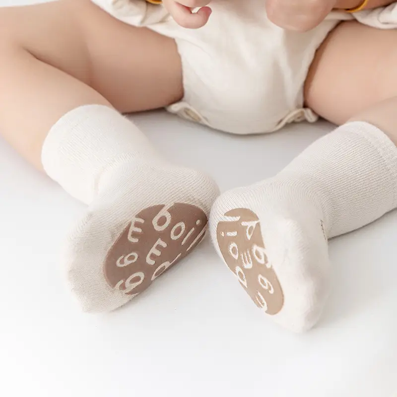 Children's Cartoon Non-Slip Baby Socks Gray - Image 25