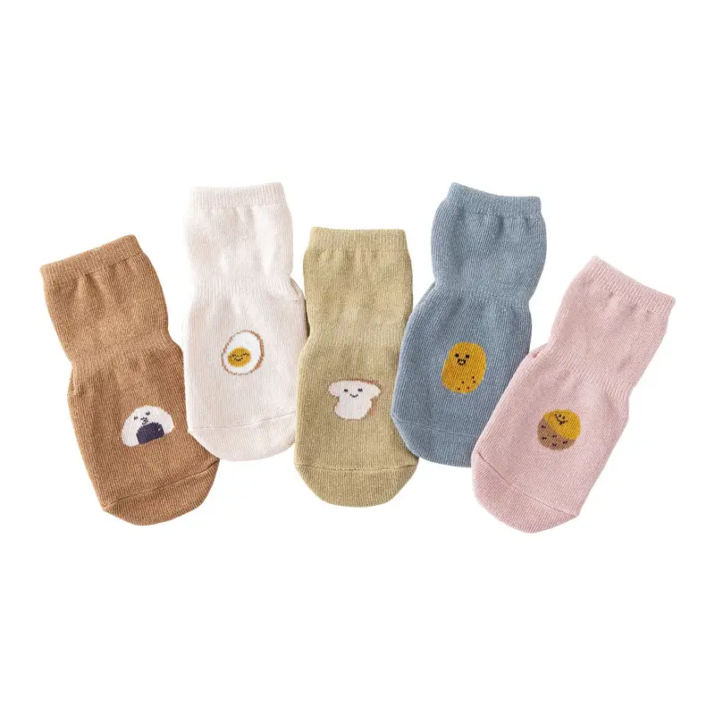 Children's Cartoon Non-Slip Baby Socks Gray - Image 27
