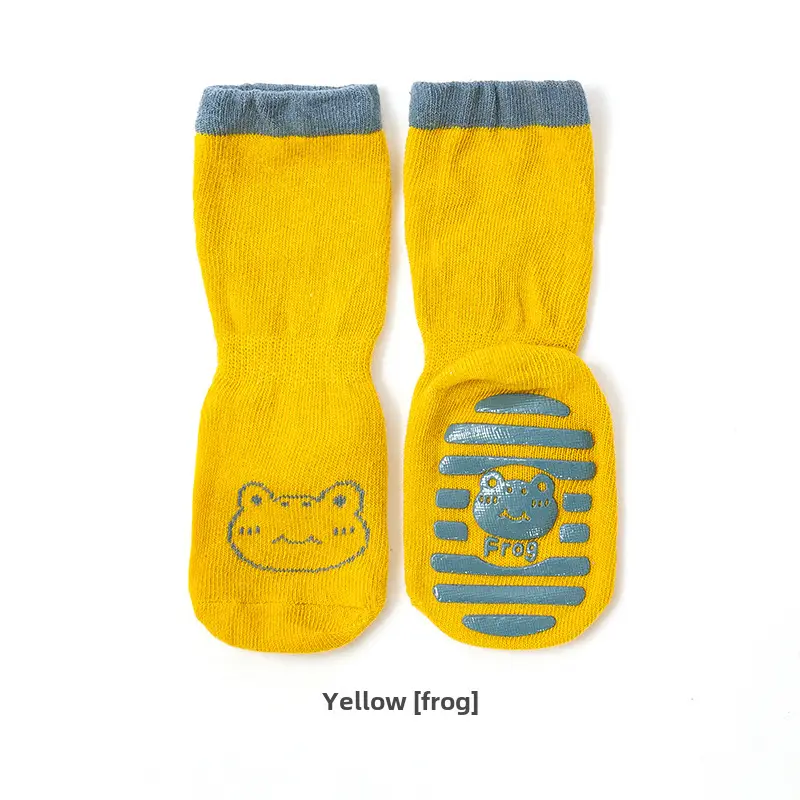 Children's Cartoon Non-Slip Baby Socks Gray - Image 11