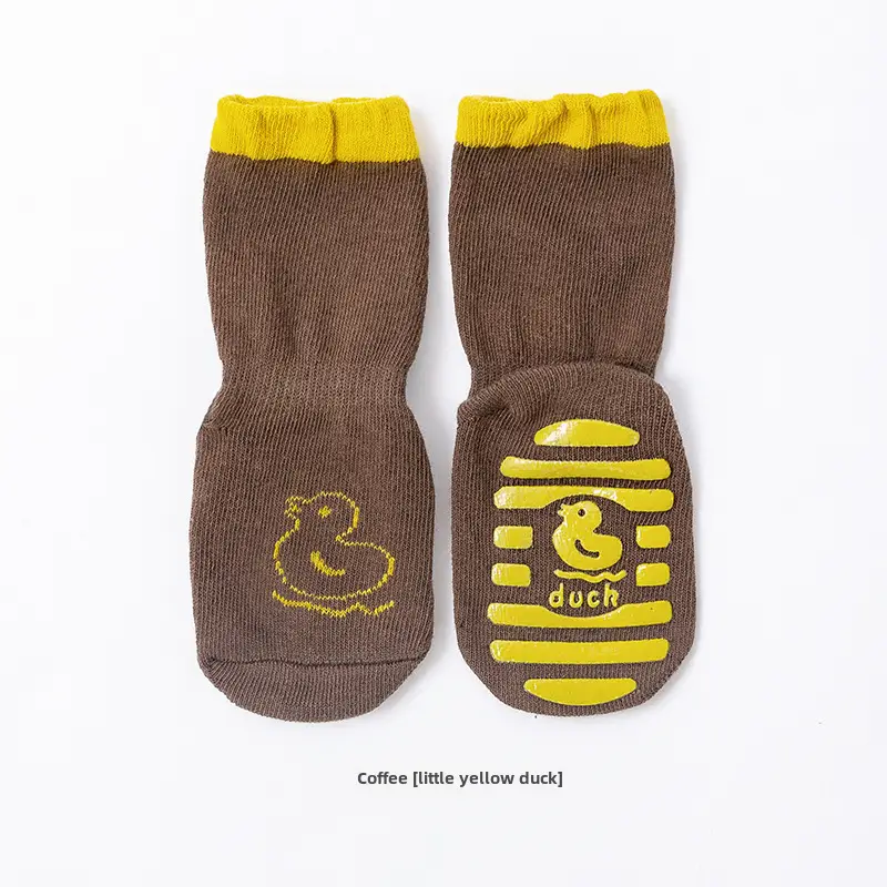Children's Cartoon Non-Slip Baby Socks Gray - Image 15