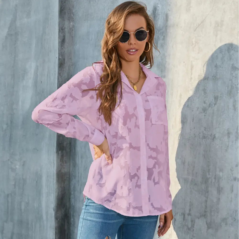Plus Size Chiffon Shirt Tops All Colors Wholesale