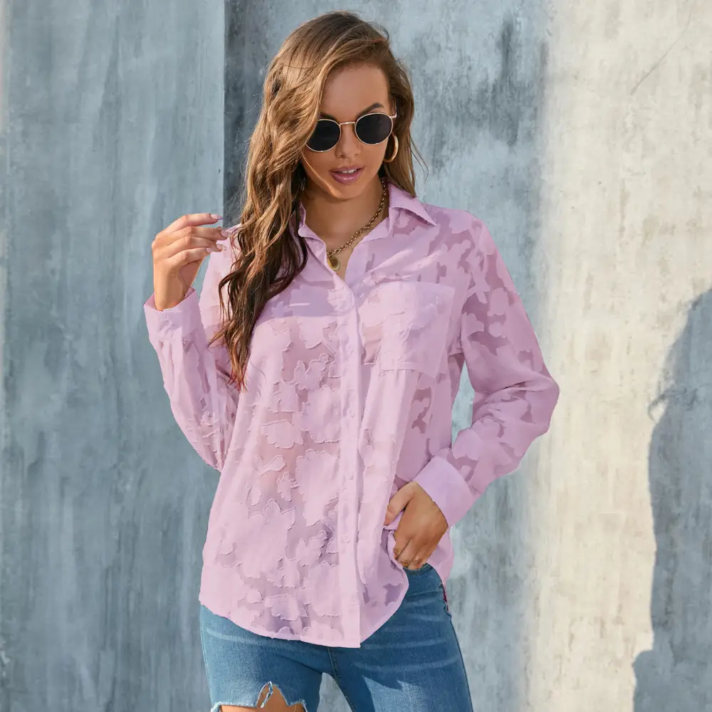 Plus Size Chiffon Shirt Tops All Colors Wholesale