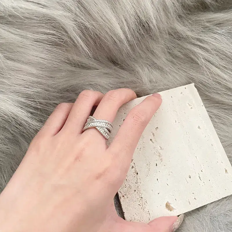 Retro Zircon Adjustable Ring for Women - Image 3