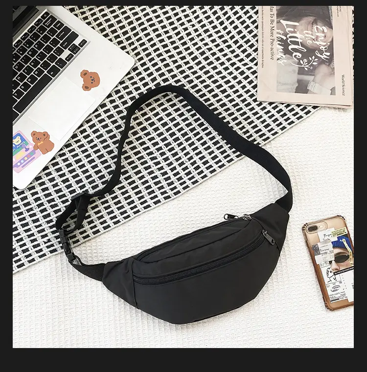 Men's Trendy Blue Star Crossbody Bag White T-Shirt — feature 38