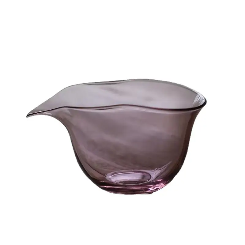 Pink Glass Cup Split Tea Japanese Style Thickened Heat-Resistant - Image 8