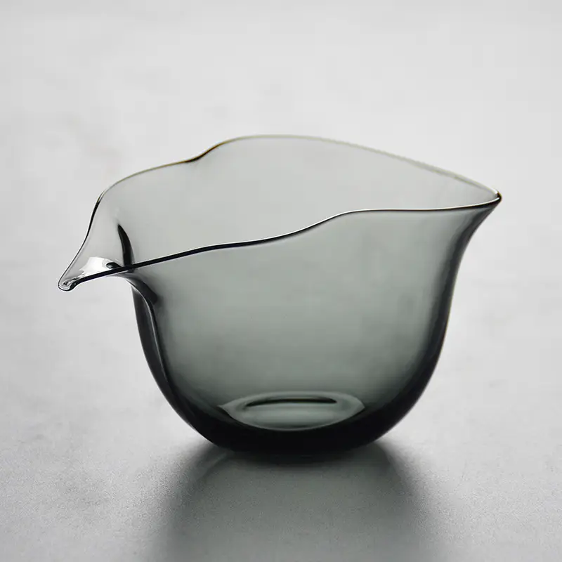 Pink Glass Cup Split Tea Japanese Style Thickened Heat-Resistant - Image 3