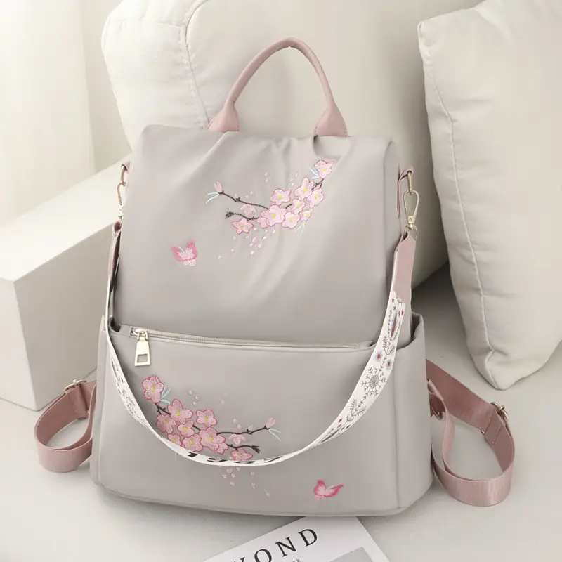 New Women's Cherry Blossom Backpack for School Travel - Image 6