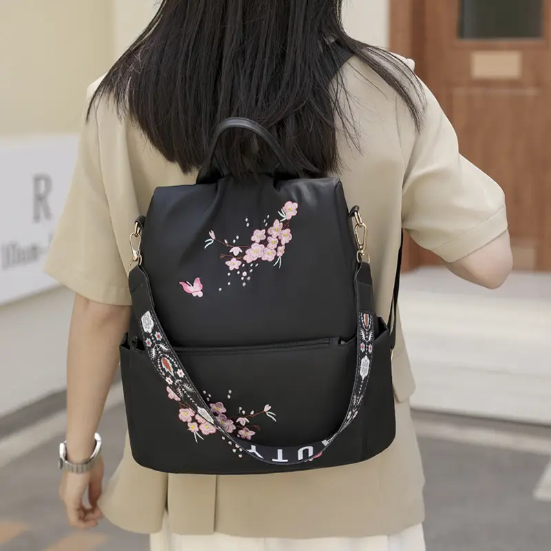 New Women's Cherry Blossom Backpack for School Travel - Image 7