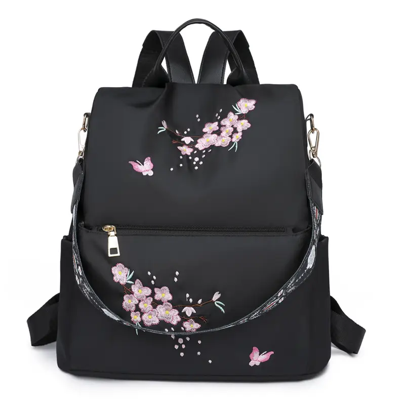 New Women's Cherry Blossom Backpack for School Travel - Image 2