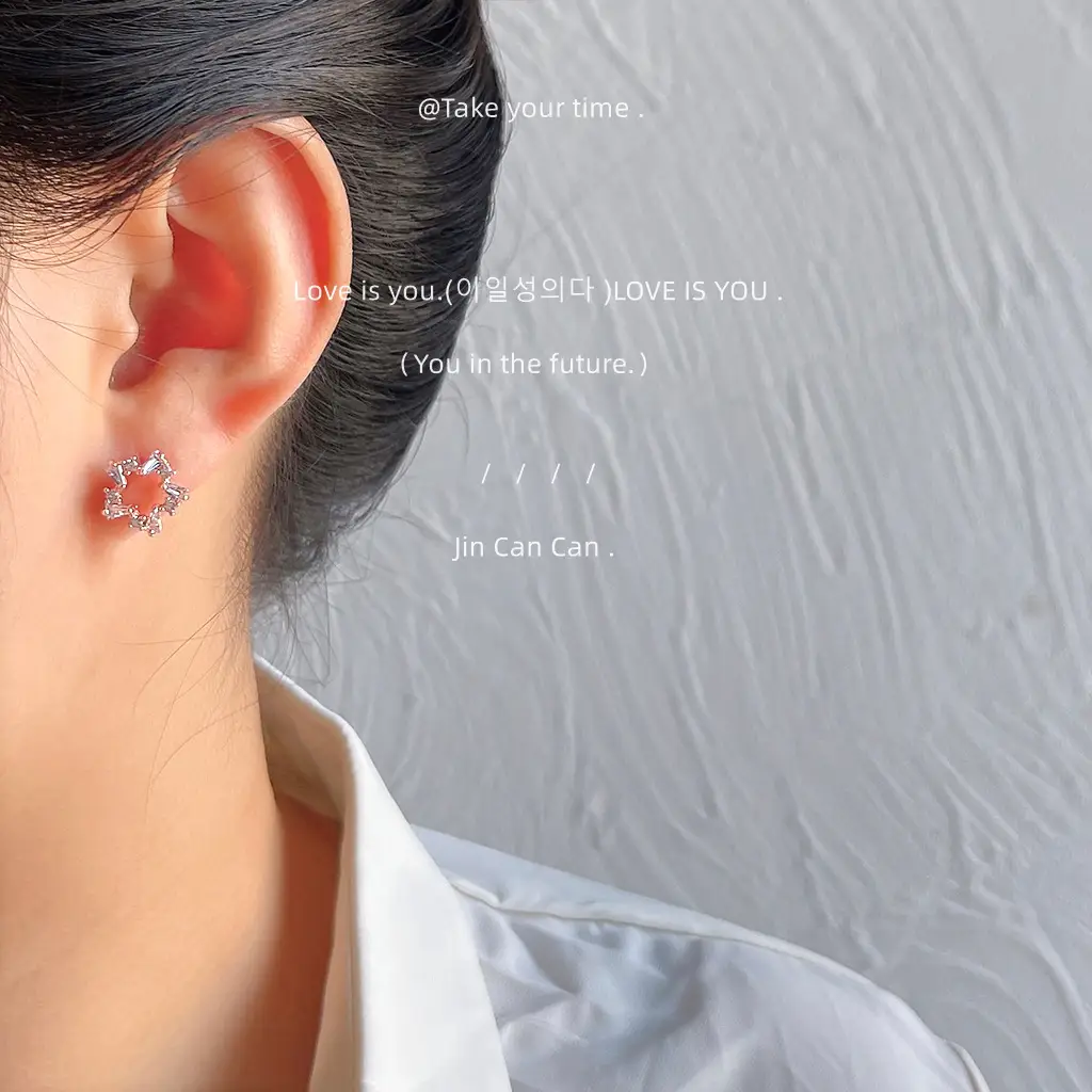 Gorgeous Zircon Plated Fireworks Earrings 925 Silver - Image 3