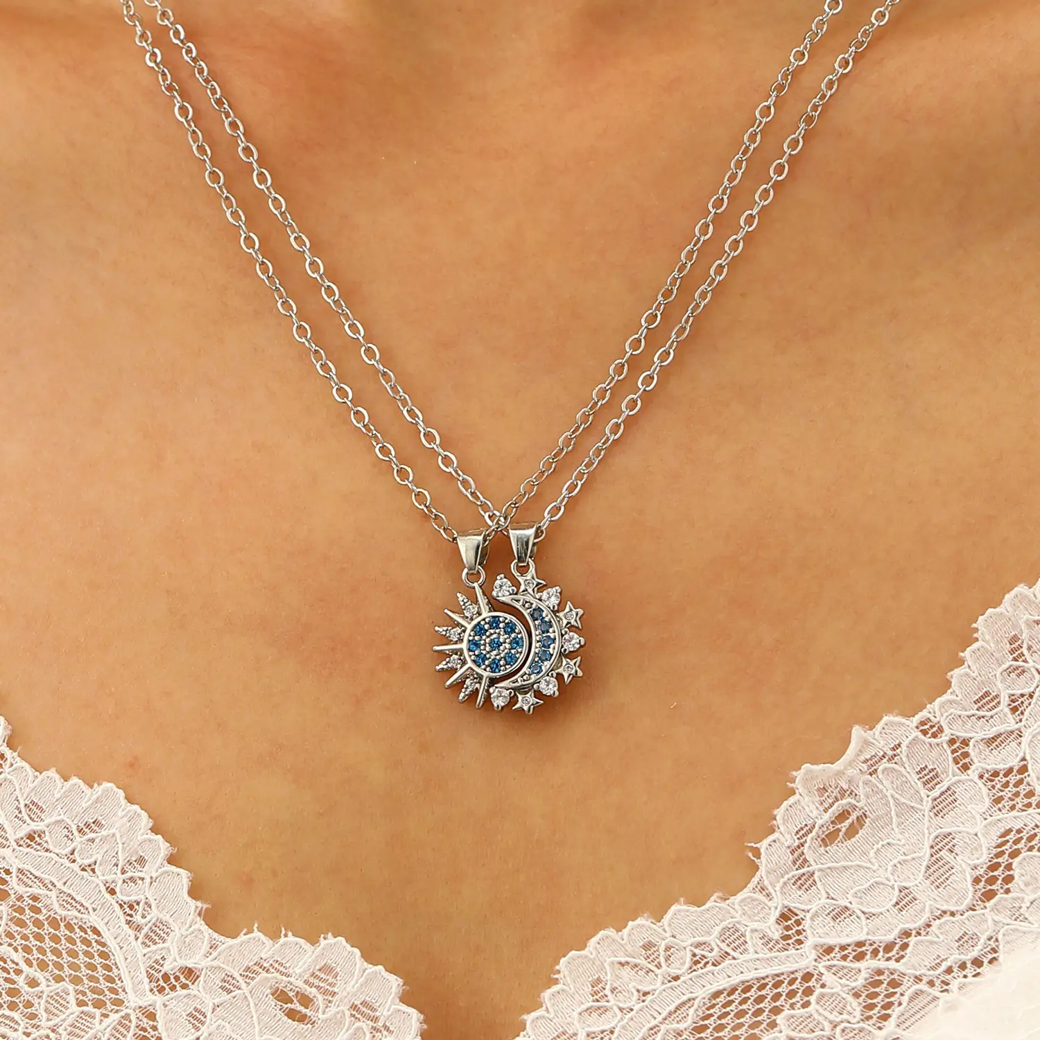 Magnetic Sun Moon Pendant Set for Women — feature 11