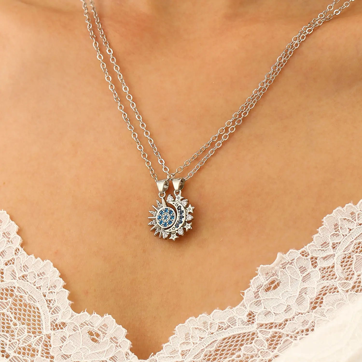 Magnetic Sun Moon Pendant Set for Women — feature 12
