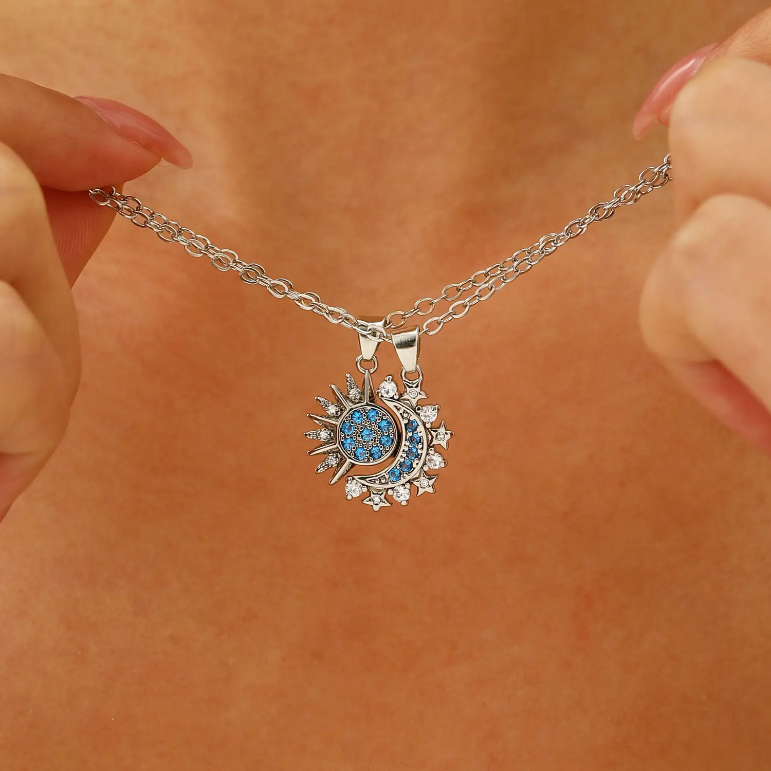 Magnetic Sun Moon Pendant Set for Women — feature 17