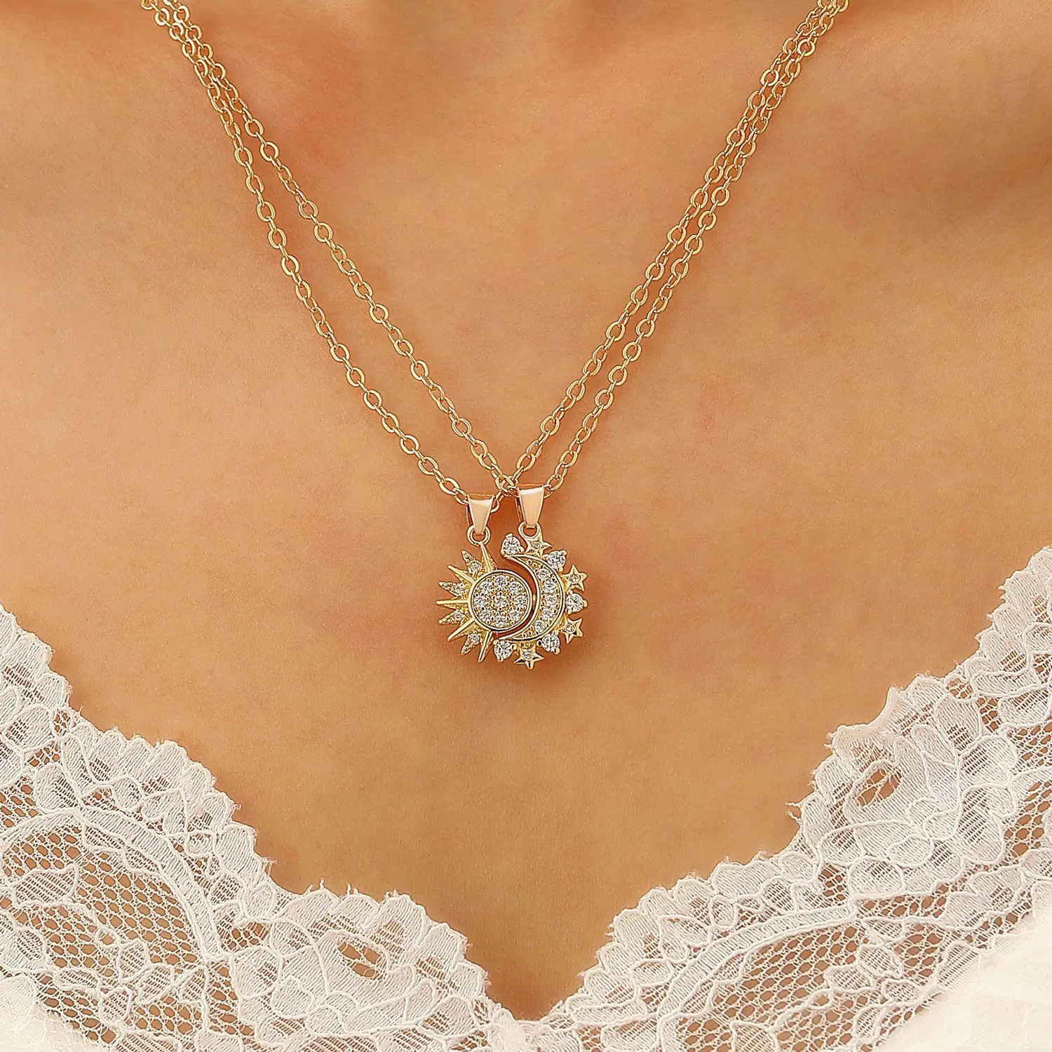 Magnetic Sun Moon Pendant Set for Women — feature 18