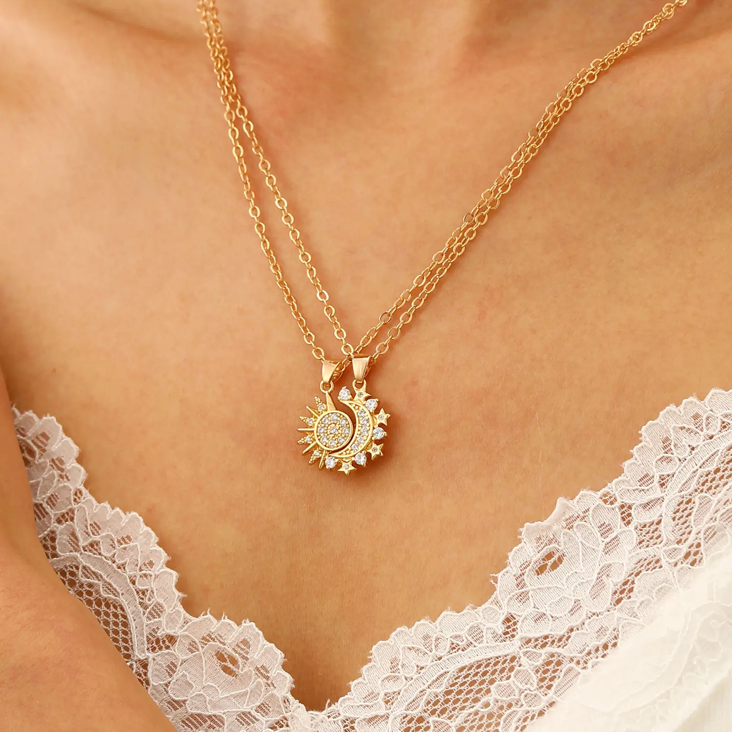 Magnetic Sun Moon Pendant Set for Women — feature 19