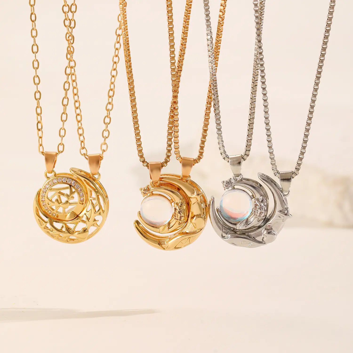 Magnetic Sun Moon Pendant Set for Women — feature 32