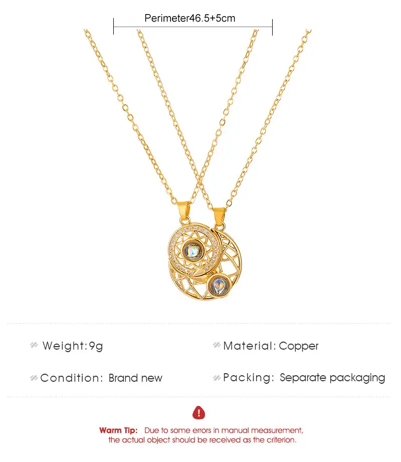 Magnetic Sun Moon Pendant Set for Women — feature 4