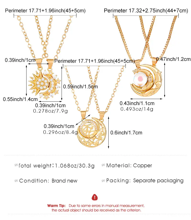 Magnetic Sun Moon Pendant Set for Women — feature 5