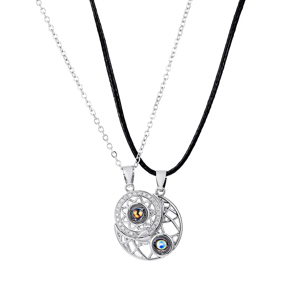 Magnetic Sun Moon Pendant Set for Women - Image 2