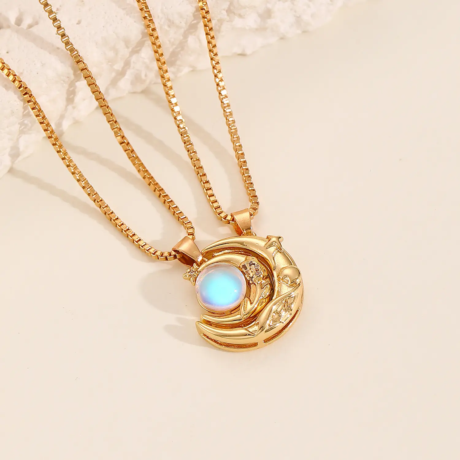 Magnetic Sun Moon Pendant Set for Women - Image 6