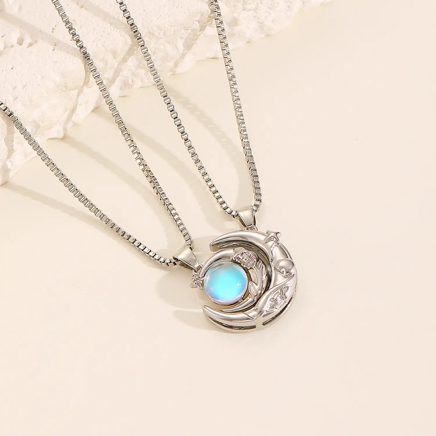 Magnetic Sun Moon Pendant Set for Women - Image 7