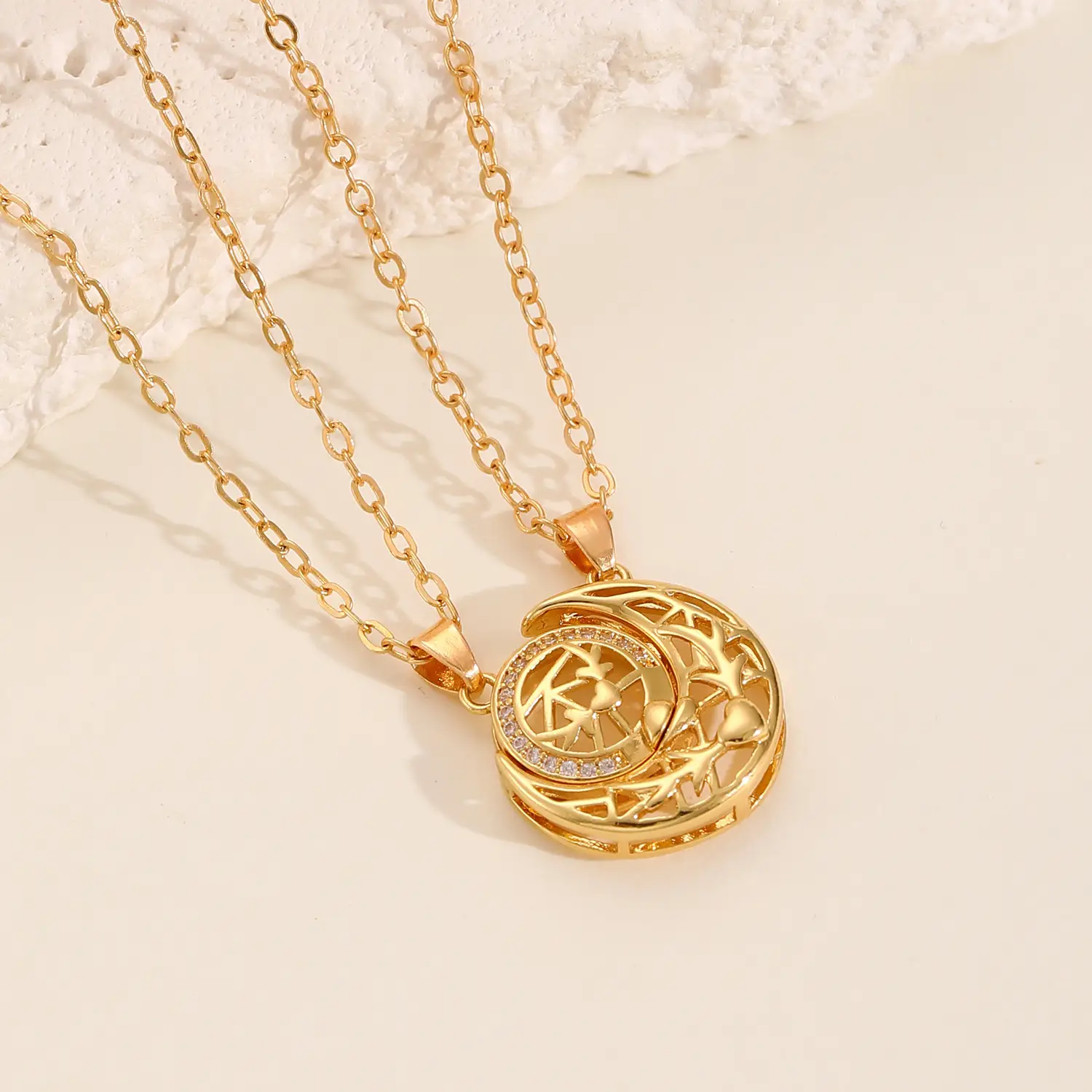 Magnetic Sun Moon Pendant Set for Women - Image 8