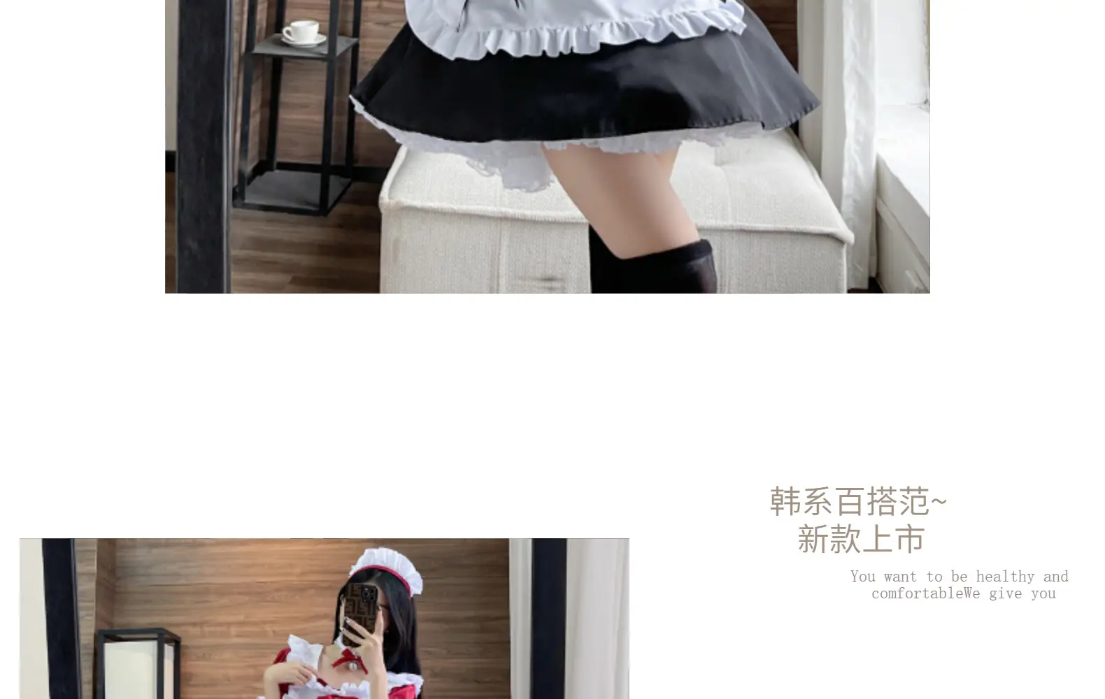Japanese Black Classic Maid Dress Alice Soft Girl Lolita Maid Dress Cafe Dress — feature 11