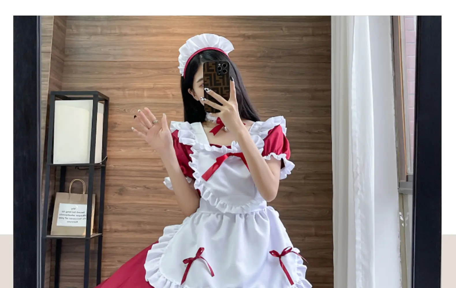 Japanese Black Classic Maid Dress Alice Soft Girl Lolita Maid Dress Cafe Dress — feature 13