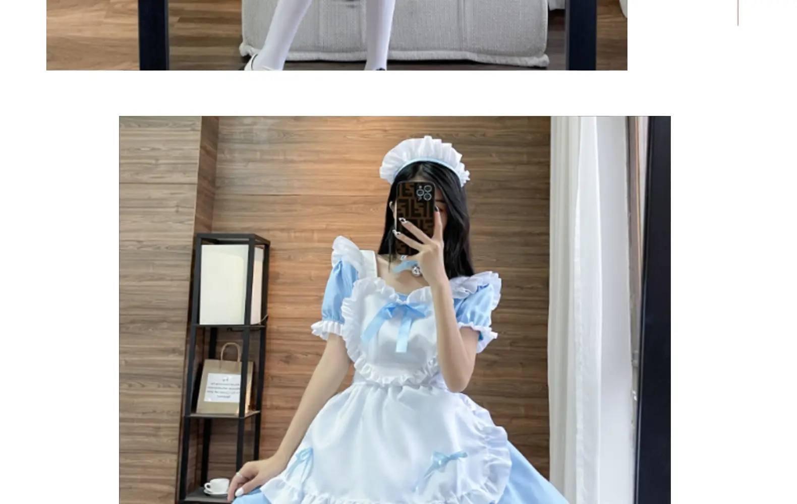 Japanese Black Classic Maid Dress Alice Soft Girl Lolita Maid Dress Cafe Dress — feature 16