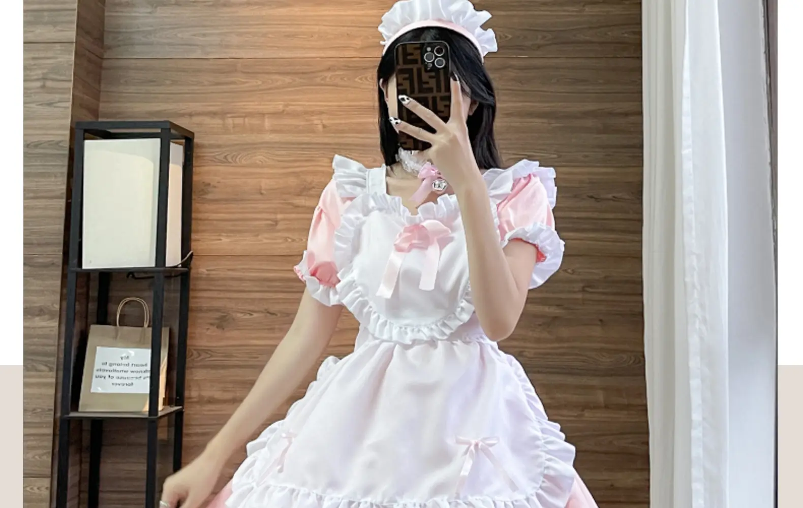 Japanese Black Classic Maid Dress Alice Soft Girl Lolita Maid Dress Cafe Dress — feature 19