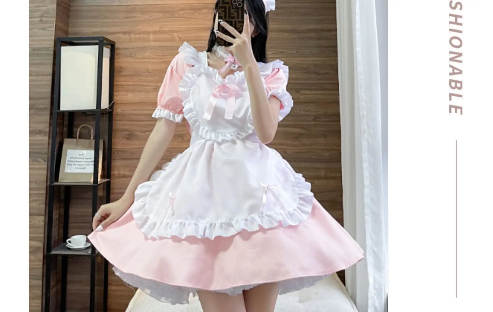 Japanese Black Classic Maid Dress Alice Soft Girl Lolita Maid Dress Cafe Dress — feature 21