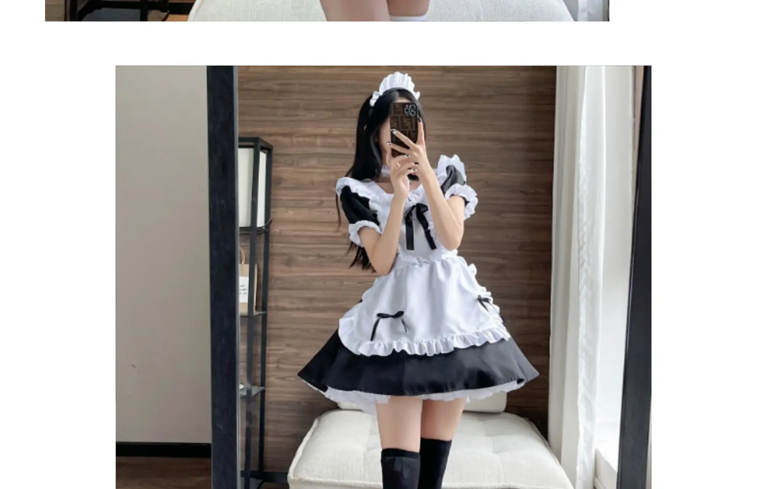 Japanese Black Classic Maid Dress Alice Soft Girl Lolita Maid Dress Cafe Dress — feature 22