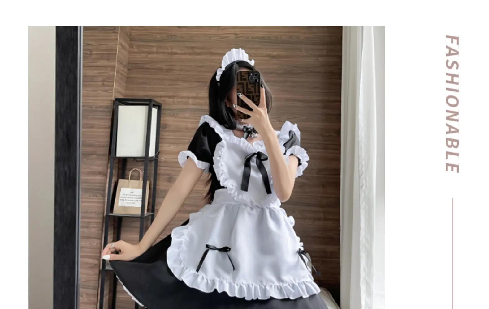 Japanese Black Classic Maid Dress Alice Soft Girl Lolita Maid Dress Cafe Dress — feature 9