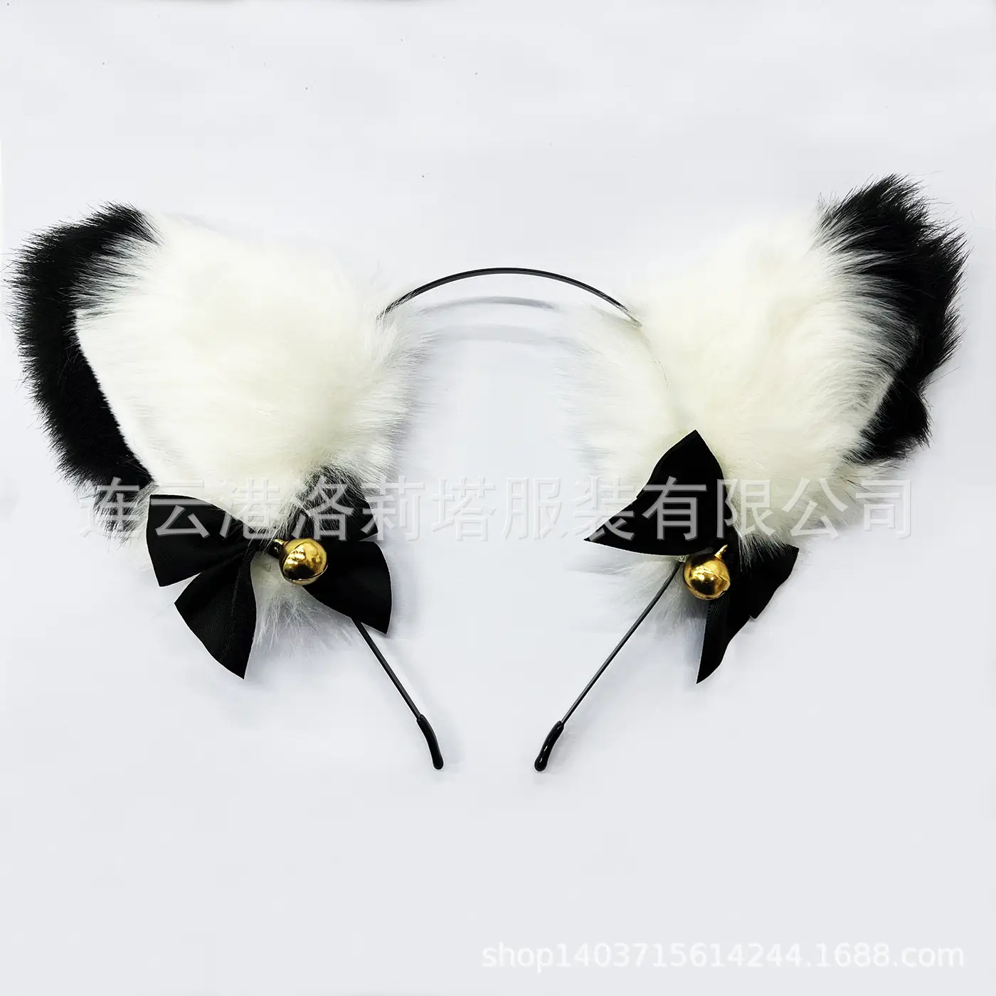 Black and White Cat Ears
