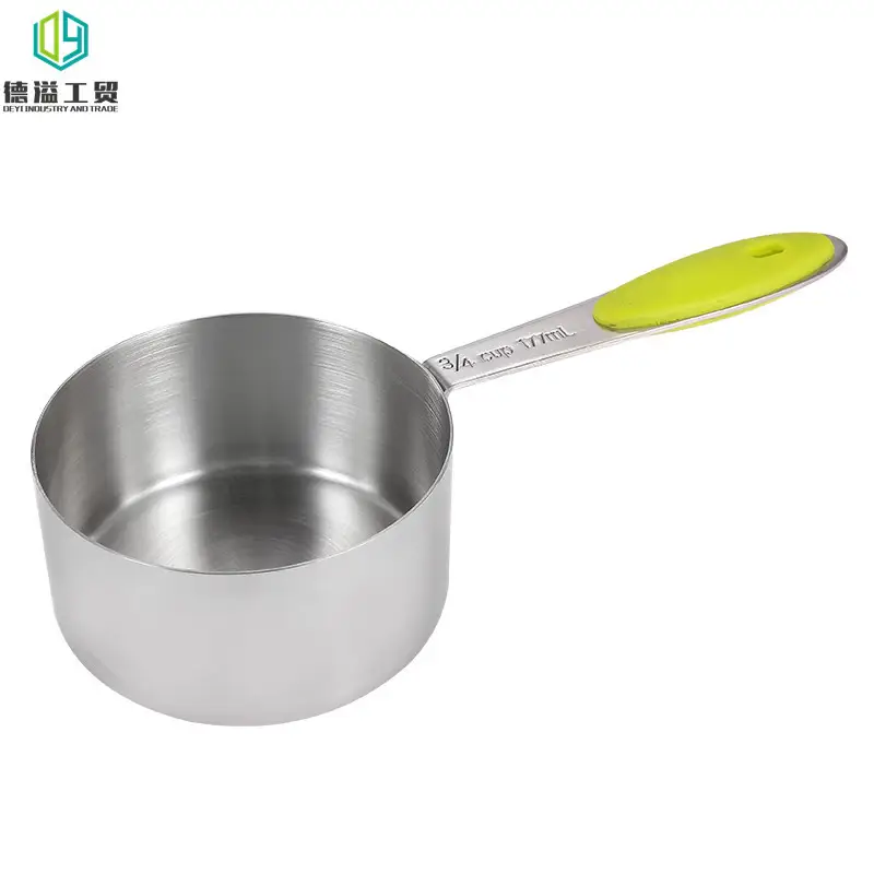 8-Piece Stainless Steel Measuring Set with Silicone Handles
