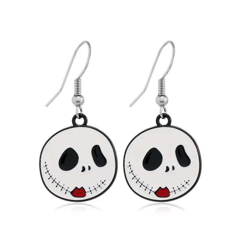 2022 Halloween Ghost Earrings Silver Alloy Personalized Wholesale - Image 11