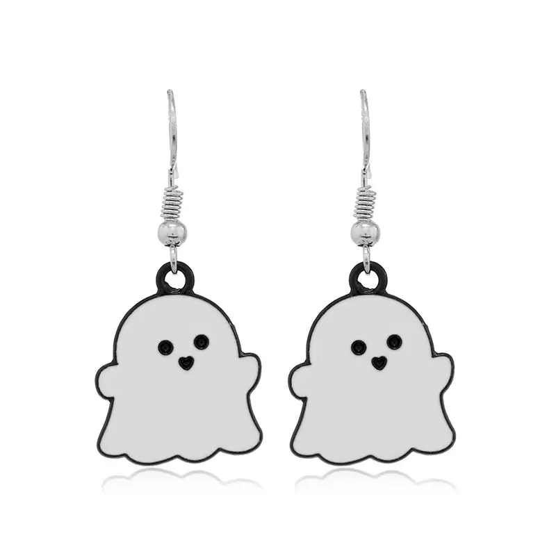 2022 Halloween Ghost Earrings Silver Alloy Personalized Wholesale - Image 20