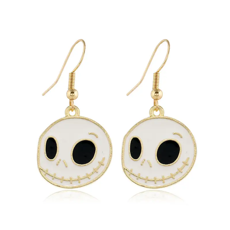2022 Halloween Ghost Earrings Silver Alloy Personalized Wholesale - Image 24