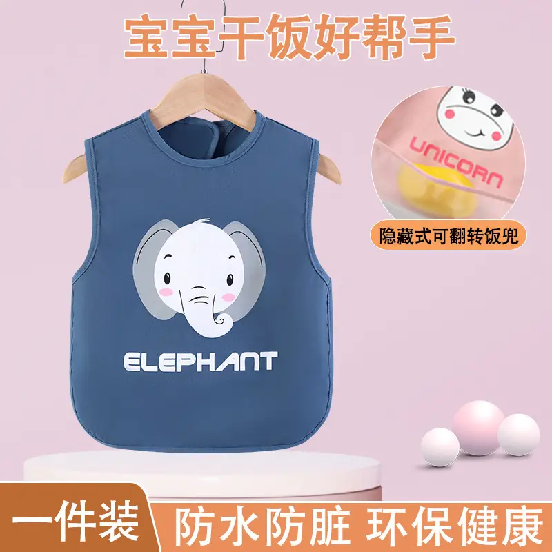 Baby Waterproof Apron Bib for Girls Boys Spring Summer - Image 3