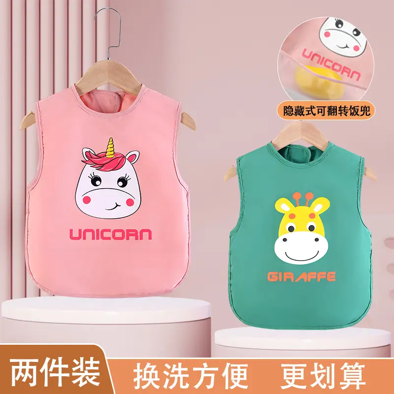 Baby Waterproof Apron Bib for Girls Boys Spring Summer - Image 11