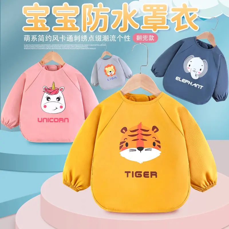 Baby Waterproof Apron Bib for Girls Boys Spring Summer - Image 16